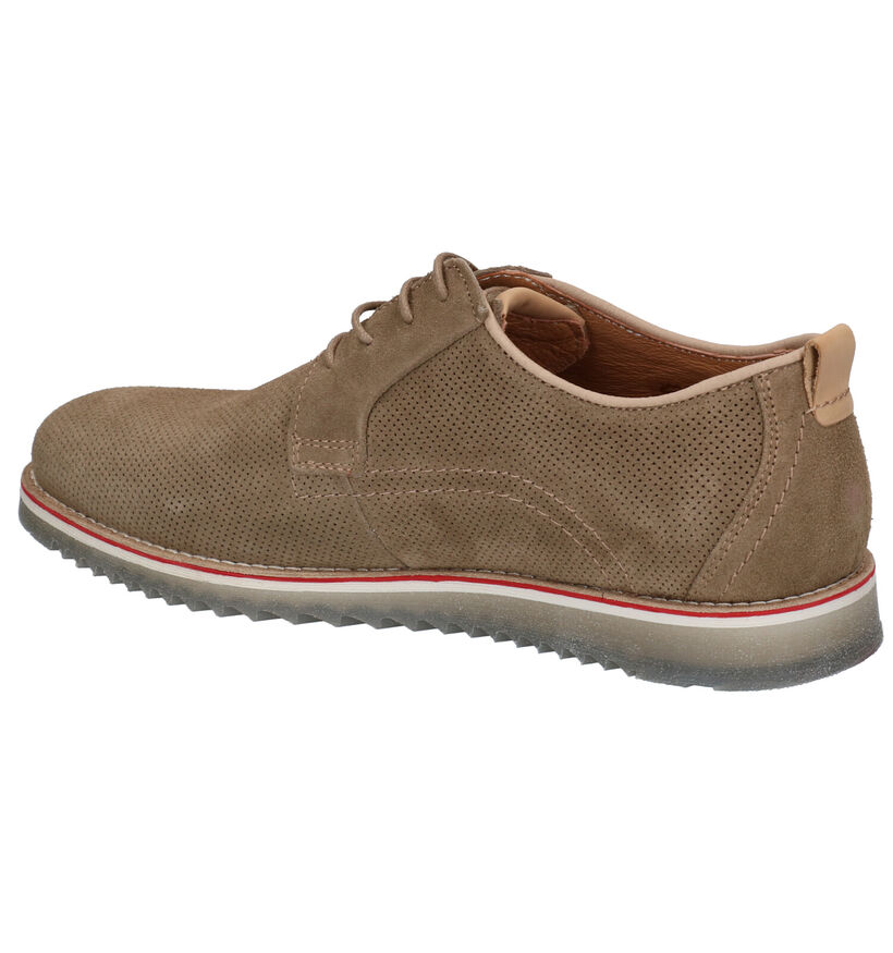 Via Borgo Coronas Chaussures à lacets en Beige en nubuck (292956)