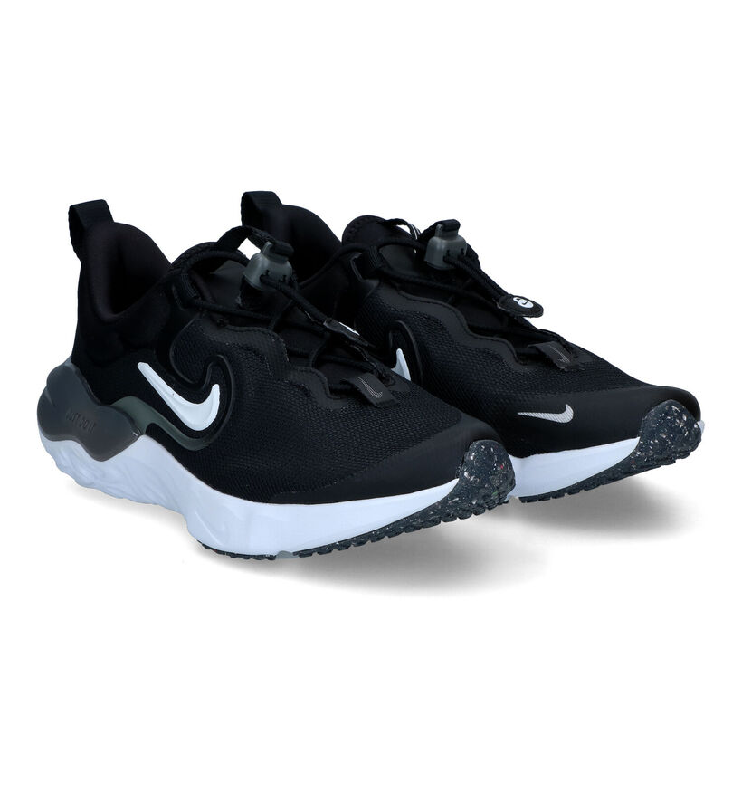 Nike Run Flow Baskets en Noir pour garçons, filles (319531)