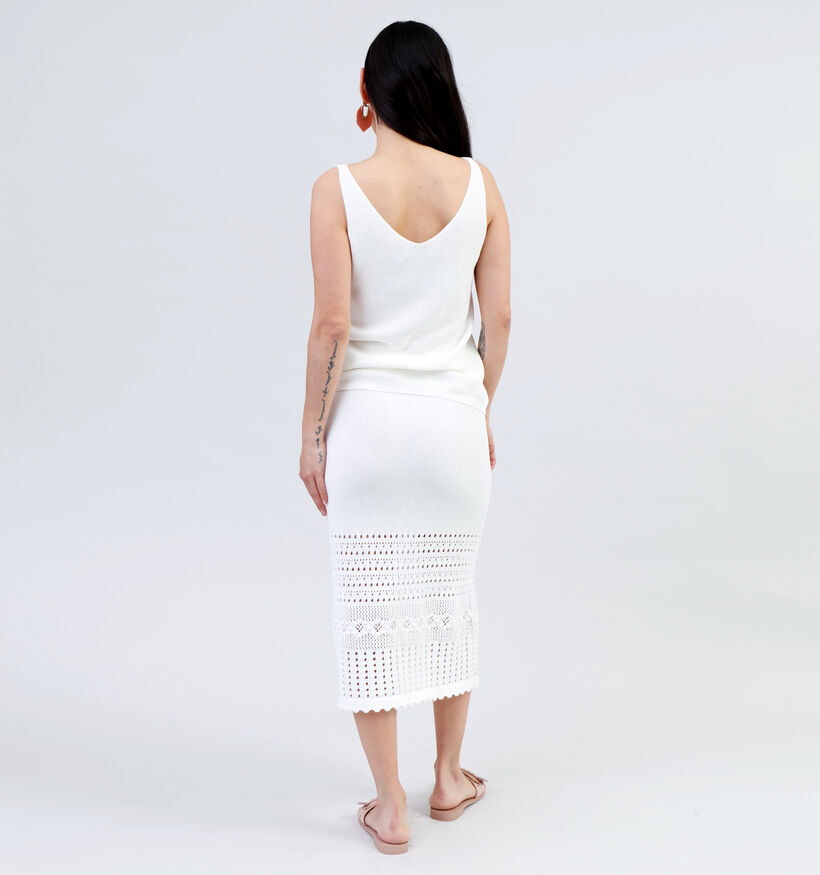 Vila Dolise Witte Crochet rok voor dames (342149)