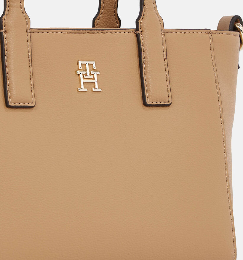 Tommy Hilfiger Soft Logo Mini Tote Sac à main en Camel pour femmes (349981)