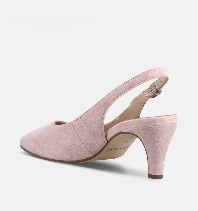 Gabor Escarpins slingback en Rose pour femmes (371909)