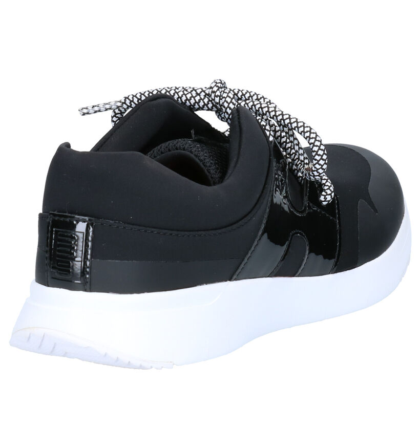 FitFlop Anni Flex Zwarte sneakers in stof (255999)
