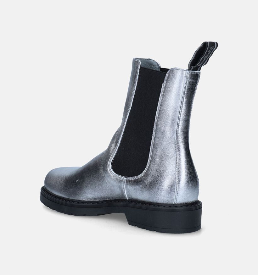 NeroGiardini Zilveren Chelsea boots voor dames (347568) - geschikt voor steunzolen