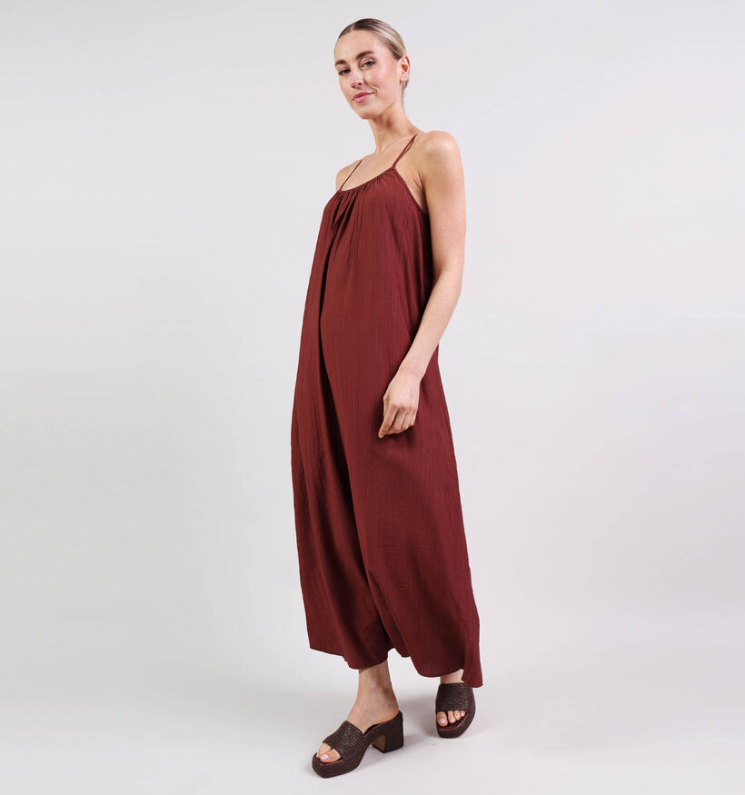 Vero Moda Vira Singlet Robe mi-longue en Marron pour femmes (369403)