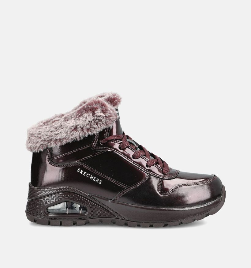 Skechers Uno Rugged Fiesty Winter Boots en Bordeaux pour femmes (377972)