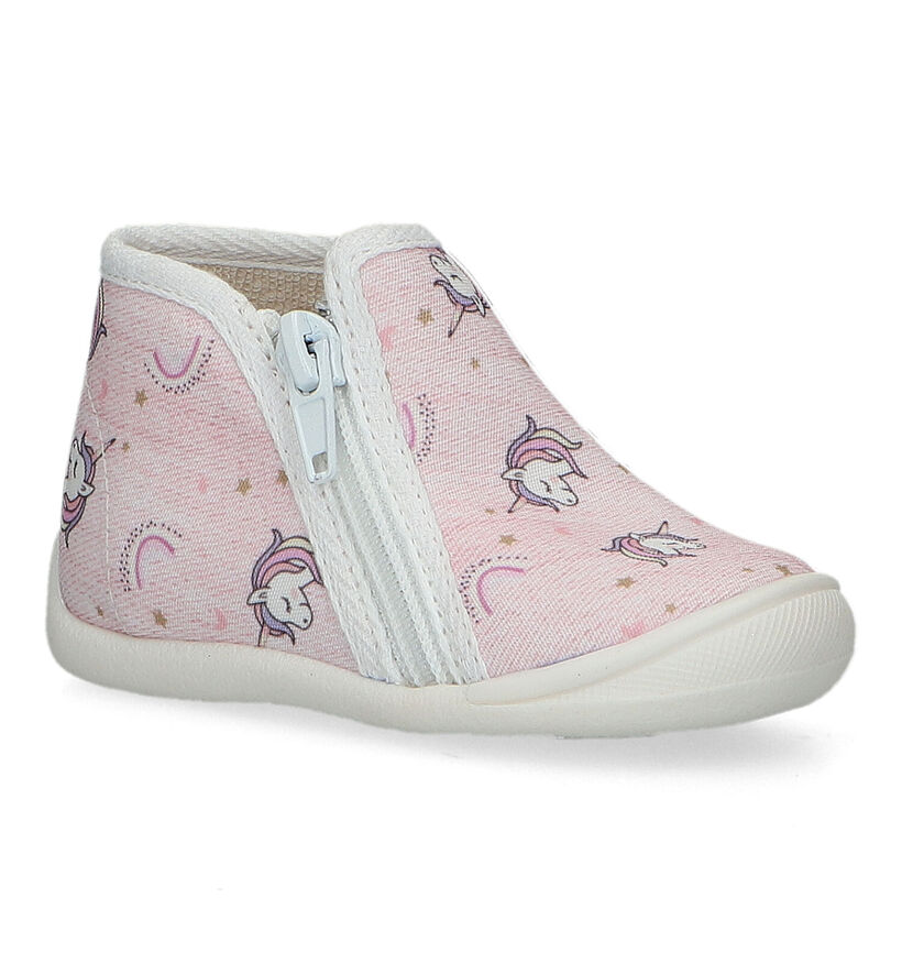 Bellamy Giula Pantoufles pour bébé en Rose pour filles (325272)