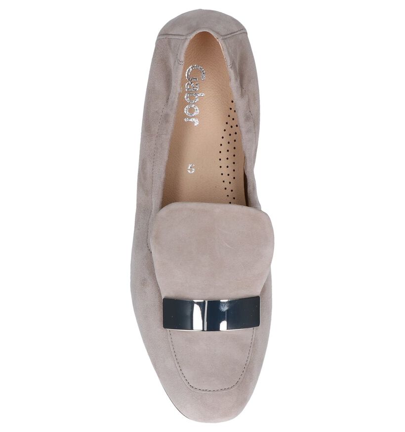 Taupe Loafers Gabor in daim (245351)