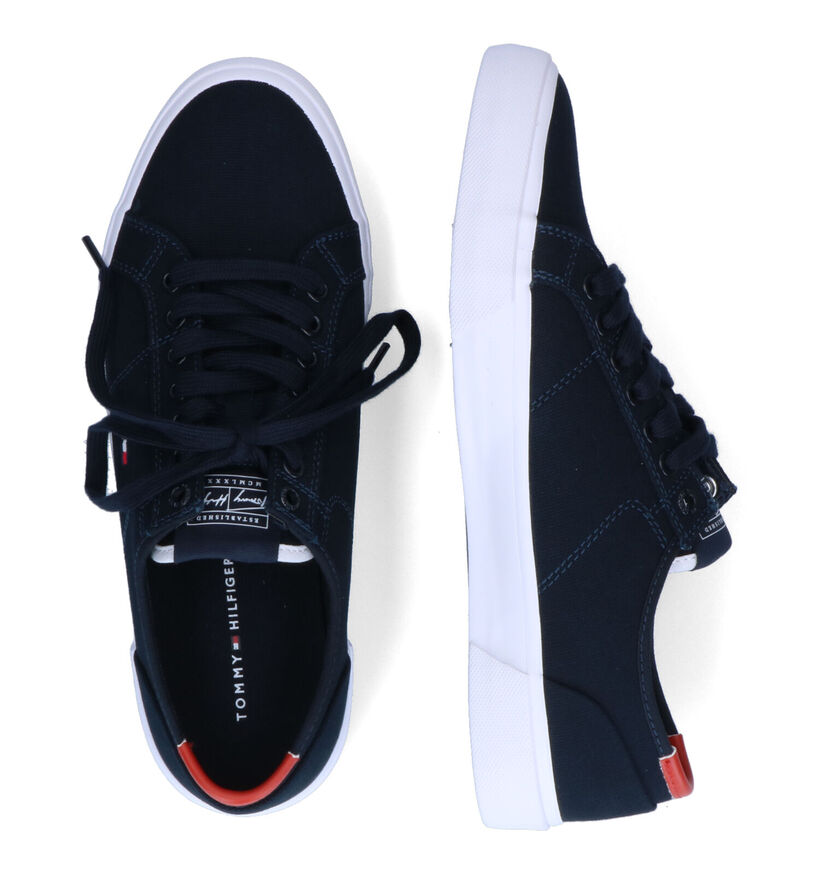 Tommy Hilfiger Core Corporate Blauwe Sneakers voor heren (304037) - geschikt voor steunzolen