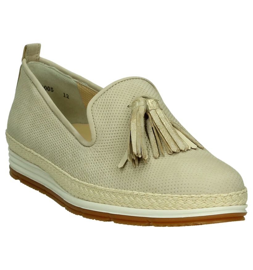 Paul Green Beige Loafer met Flosjes, , pdp