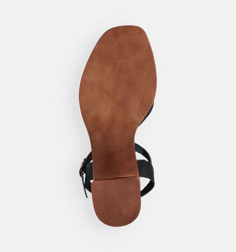 Hee Zwarte Sandalen met hak voor dames (372536)