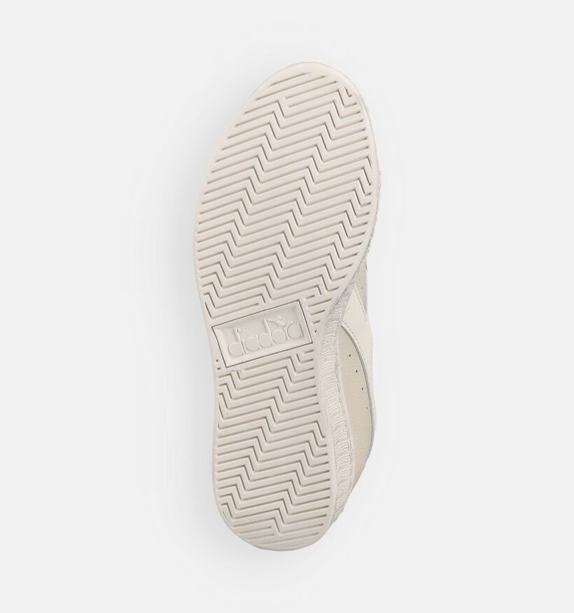 Diadora Game Low Waxed Paisley Baskets en Ecru pour femmes (369035)