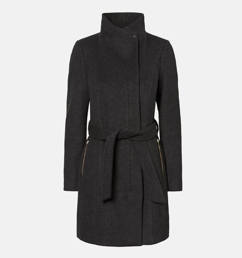 Vero Moda Manteau mi-long en laine en Gris pour femmes (328984)
