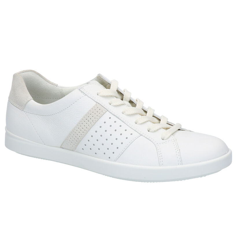 Ecco Leisure Rode Sneakers in leer (275317)