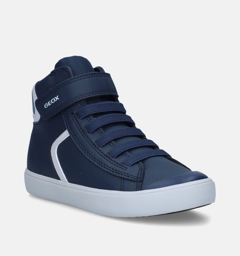 Geox Gisli Chaussures hautes en Bleu pour garçons (345925) - pour semelles orthopédiques