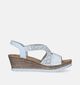 Rieker Witte Sandalen met sleehak voor dames (339118)