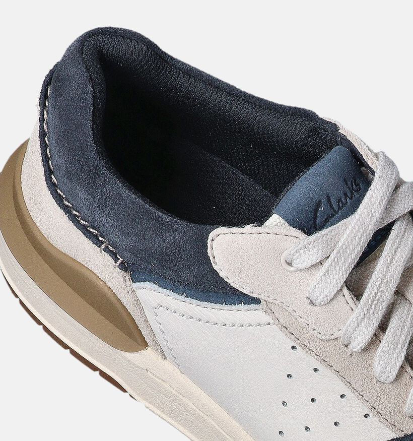 Clarks COURTLIFE 2 Witte Veterschoenen voor heren (354883) - geschikt voor steunzolen