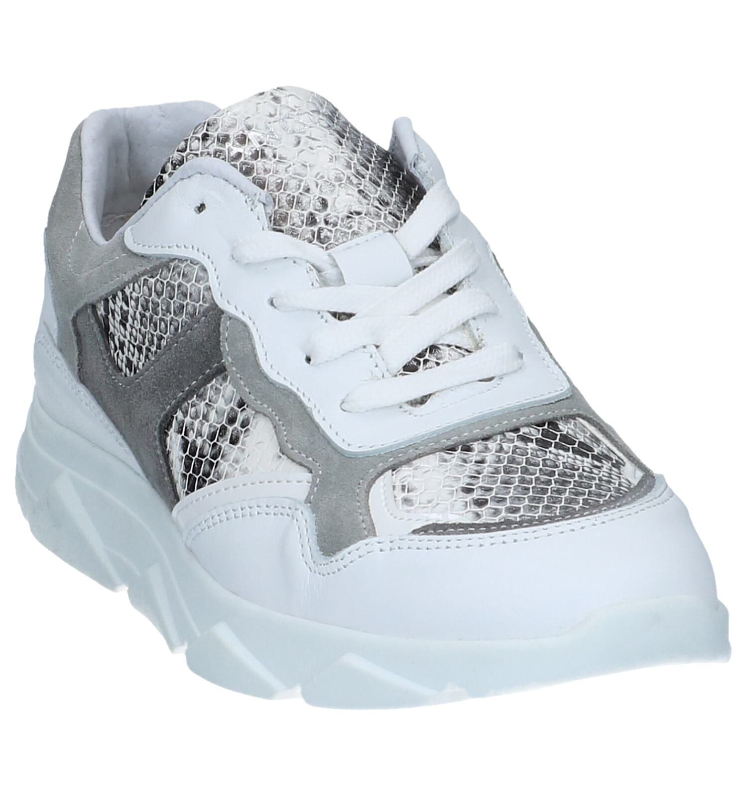 Witte Slangenprint Sneakers Tango Kady 1 Dames Sneakers Online
