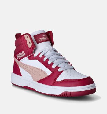 Puma Rebound Mid Sneakers Wit/Roze