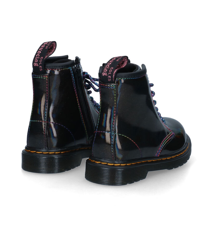 Dr. Martens Cosmic Glitter Rode Boots voor meisjes (294392)