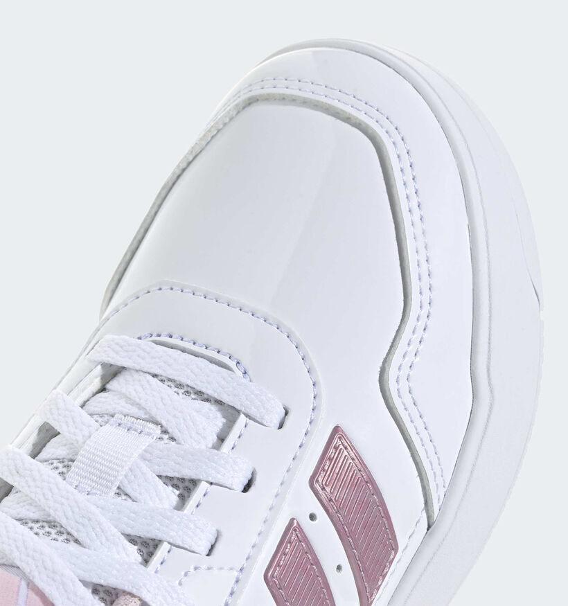adidas Tensaur Sport 3.0 Witte/Roze Sneakers voor meisjes (375400)