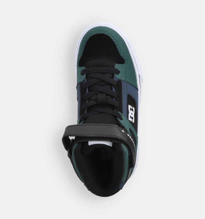 DC Shoes Pure Baskets montantes en Vert pour filles, garçons (360796) - pour semelles orthopédiques