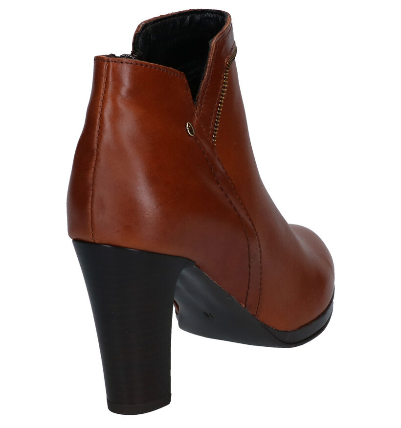 Signatur Bottines à talons en Cognac pour femmes (299164)