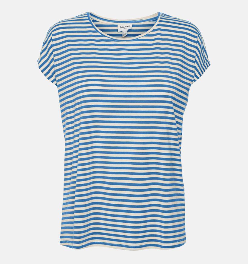 Vero Moda Ava Blauwe Gestreept T-shirt voor dames (337267)