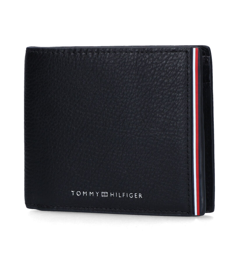 Tommy Hilfiger Corporate Portefeuille en Noir en cuir (327729)