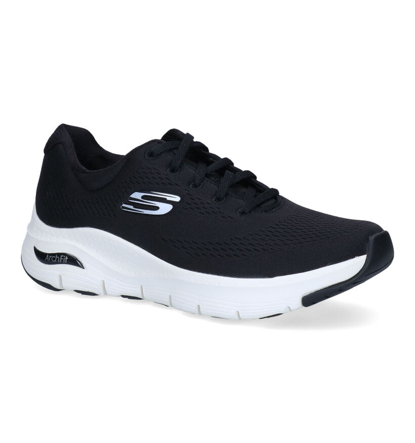 Skechers Arch Fit Big Appeal Zwarte Sneakers voor dames (310636) - geschikt voor steunzolen