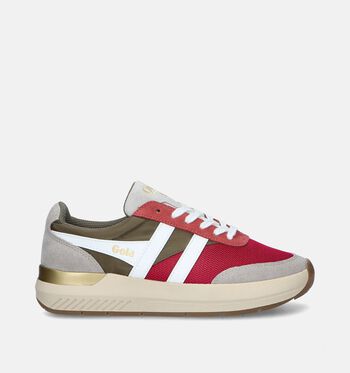 Gola Low Baskets RaspberryKkhaki/Feather Grey