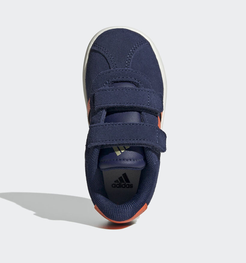 adidas VL Court 3.0 Blauwe/Oranje Sneakers voor jongens, meisjes (366068) - geschikt voor steunzolen