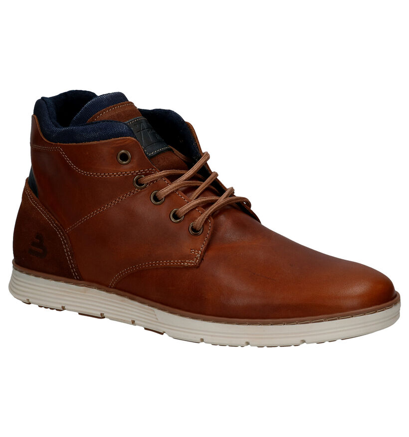 Bullboxer Chaussures hautes en Cognac en cuir (281788)