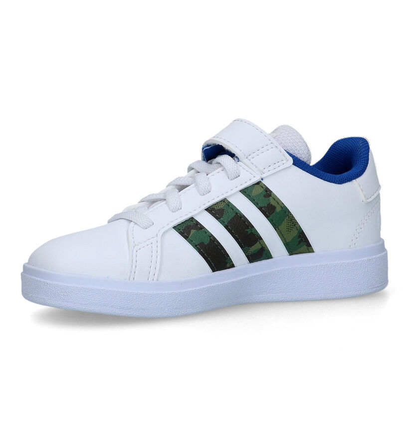 adidas Grand Court 2.0 EL Witte Sneakers voor jongens, meisjes (324107)