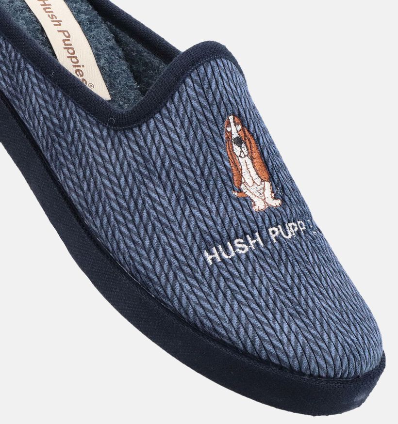 Hush Puppies Dix Zeus Blauwe Open Pantoffels voor heren (378503)