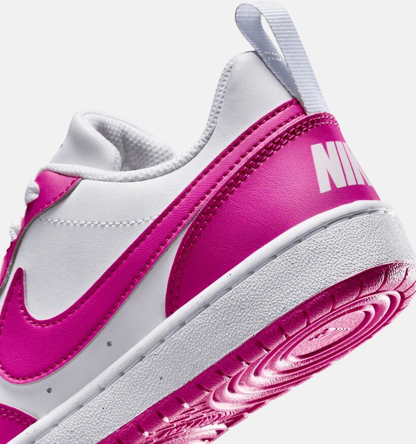 Nike Court Borough LOW Baskets en Rose pour filles (350498)