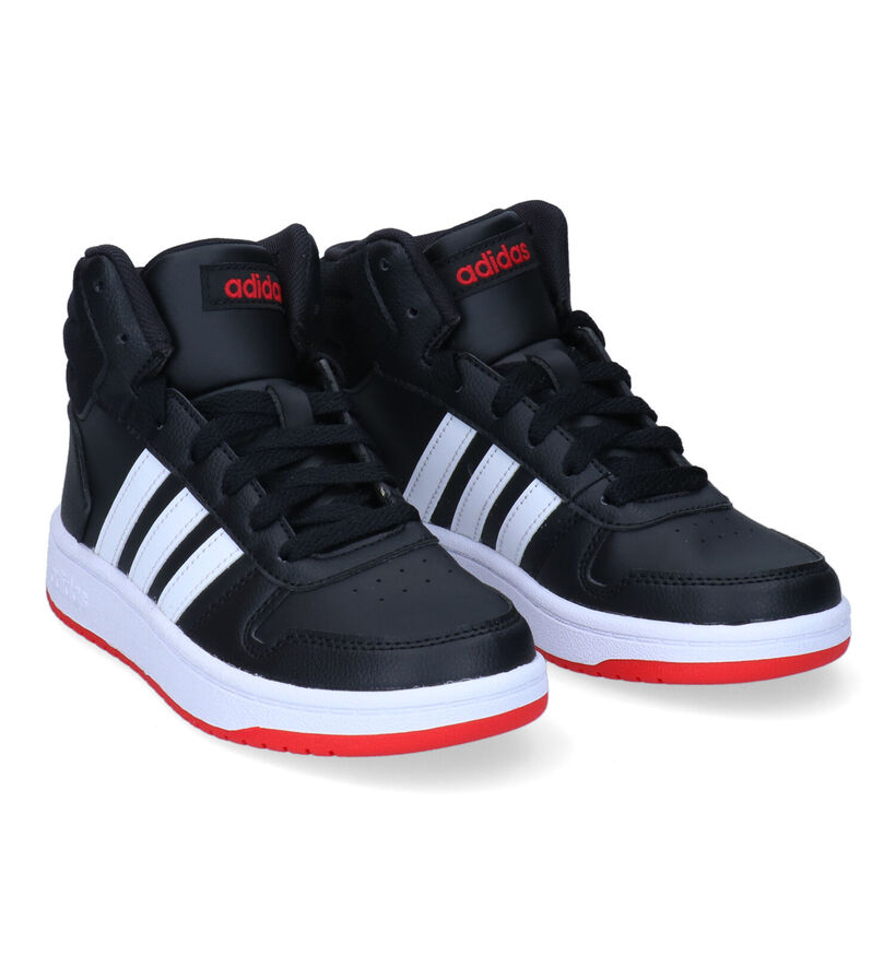 adidas Hoops Zwarte Sneakers voor jongens (299867)