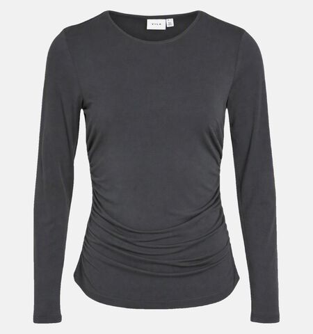 Vila T-shirts Zwart/Bruin/Groen