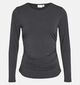 Vila Lysera Zwarte T-shirt met Lange Mouwen voor dames (382214)