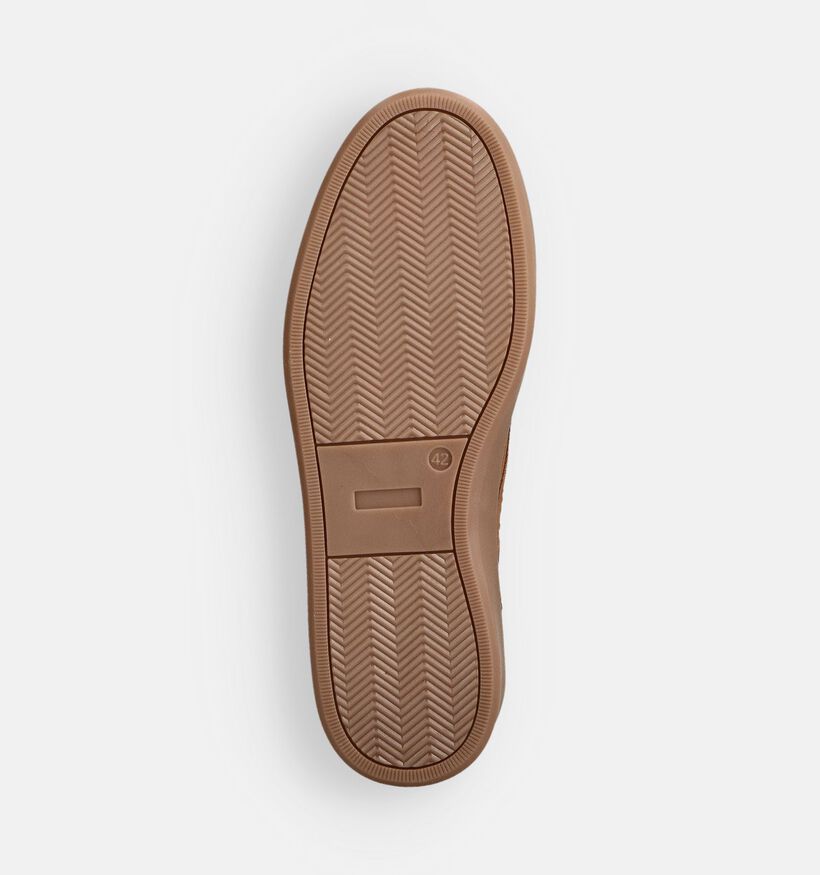 La Strada Cognac Hoge Sneakers voor heren (364877) - geschikt voor steunzolen