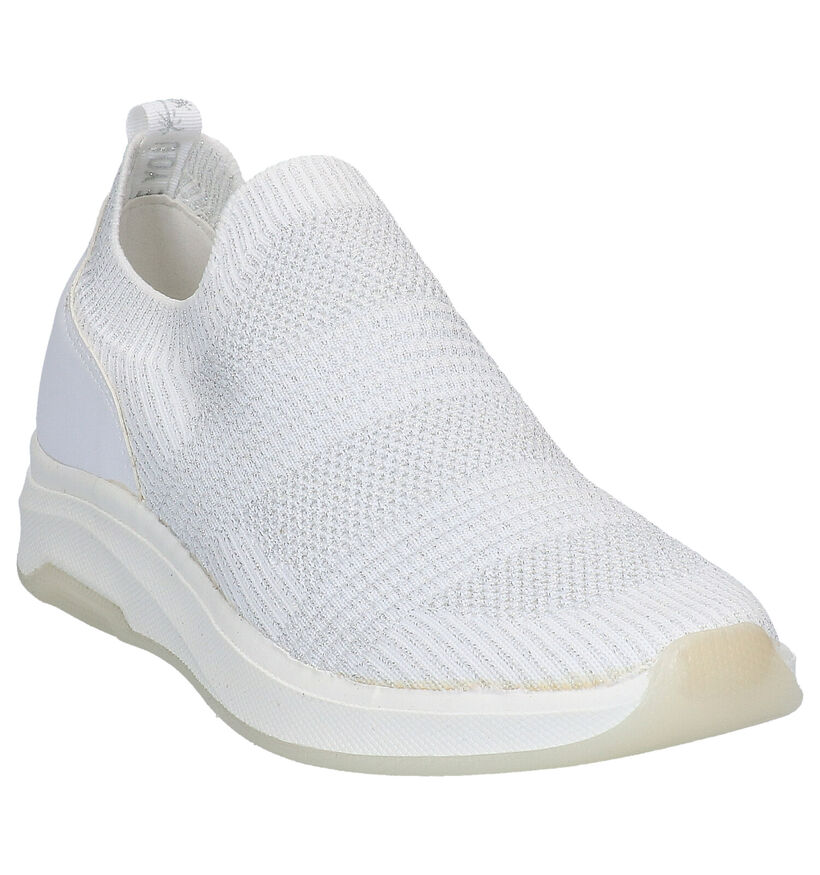 Dazzle Blauwe Slip-on sneakers in stof (274255)