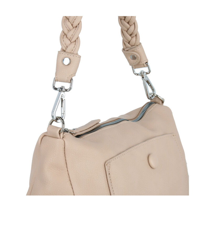 Emily & Noah Fiorella Beige Schoudertas in kunstleer (299589)