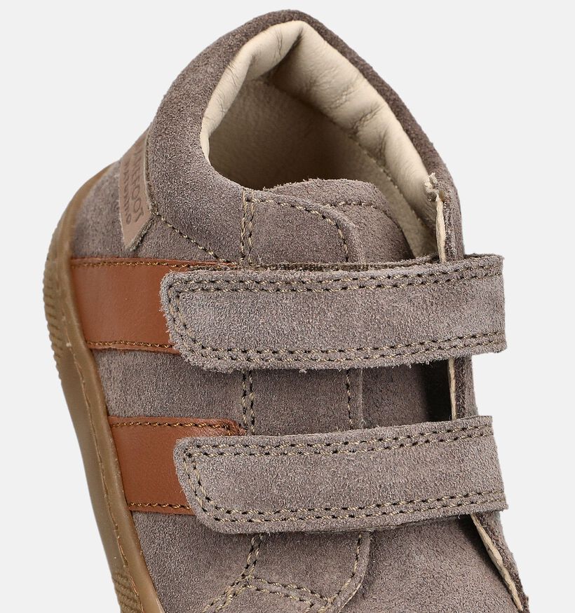 Naturino Barefoot Sabby VL Donkergrijze Babyschoenen voor jongens (380164) - geschikt voor steunzolen
