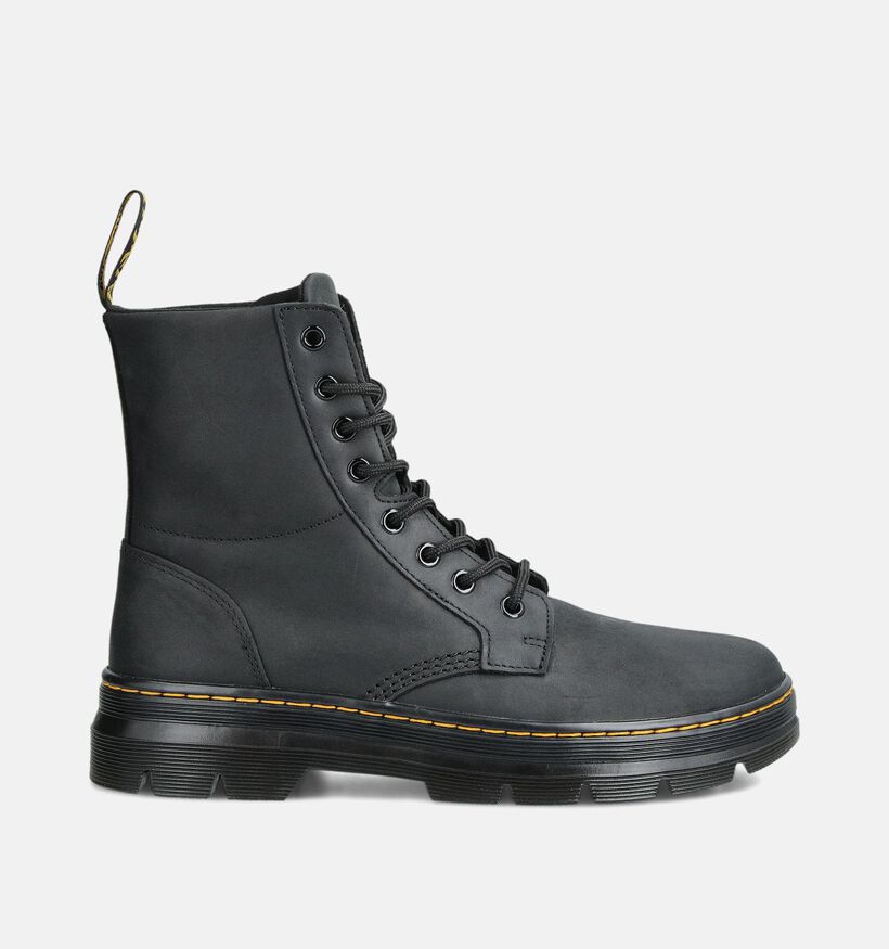 Dr. Martens Combs Boots &agrave; lacets en Noir pour hommes (378037) - pour semelles orthop&eacute;diques