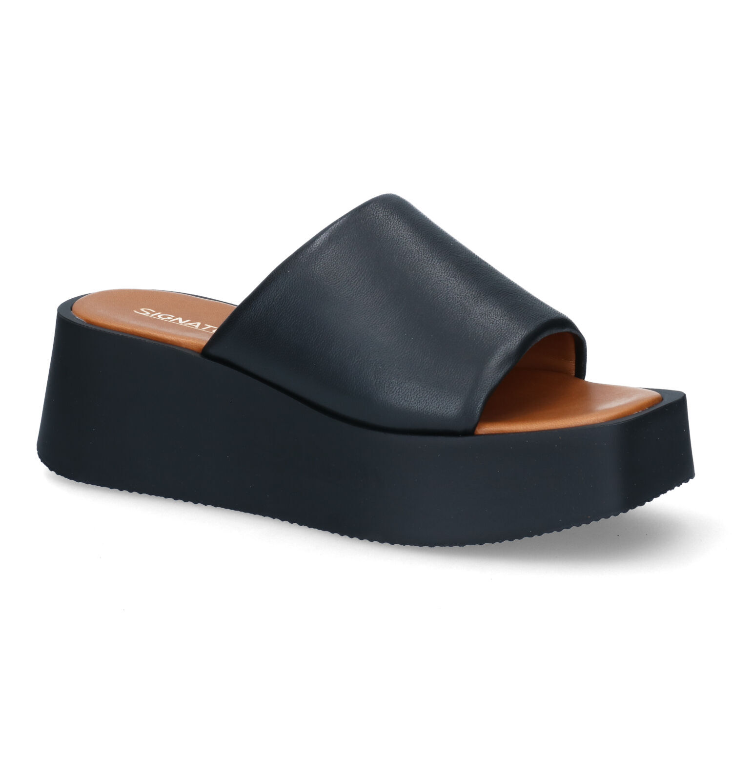 Signatur Zwarte Muiltjes Dames Slippers Online op TORFS.BE
