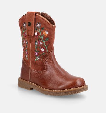Milo & Mila High Laarzen Cognac