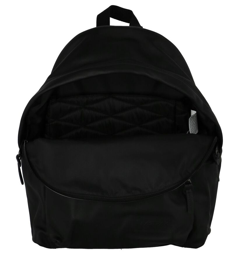 Zwart Lederen Rugzak Eastpak Padded Pak'r in leer (238157)