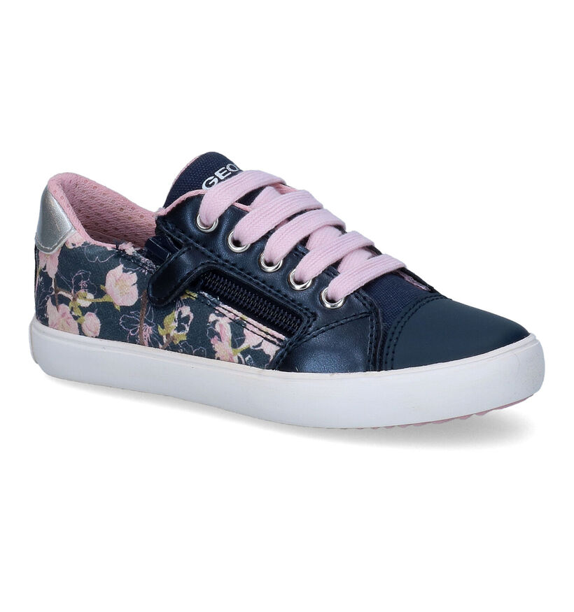 Geox Gisli Chaussures à lacets en Bleu pour filles (303780) - pour semelles orthopédiques