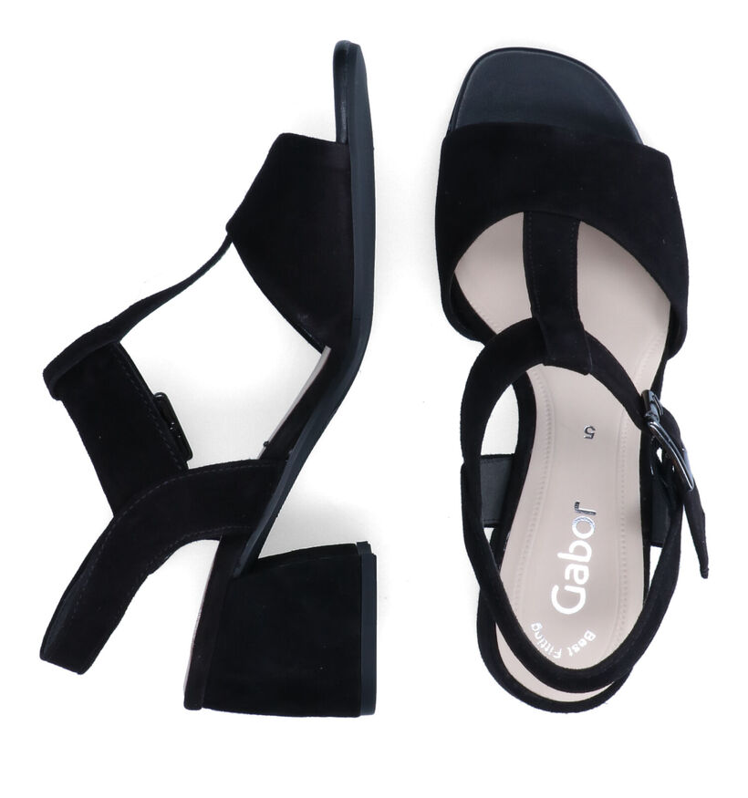 Gabor Best Fitting Zwarte Sandalen voor dames (306207)