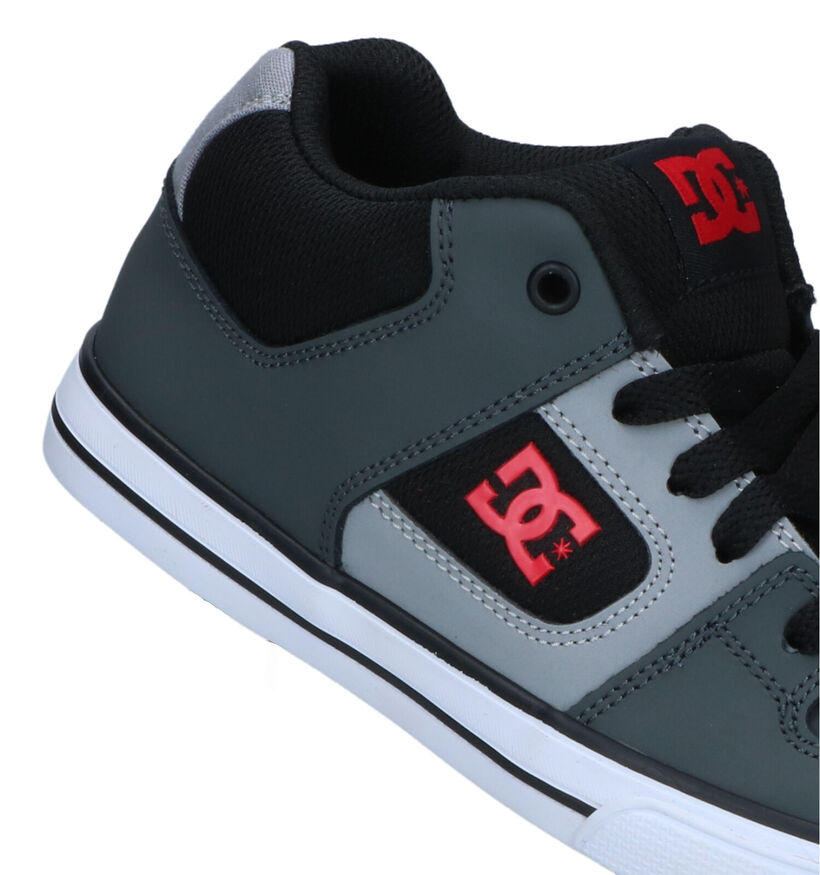 DC Shoes Pure Mid Grijze Sneakers in leer (319505)