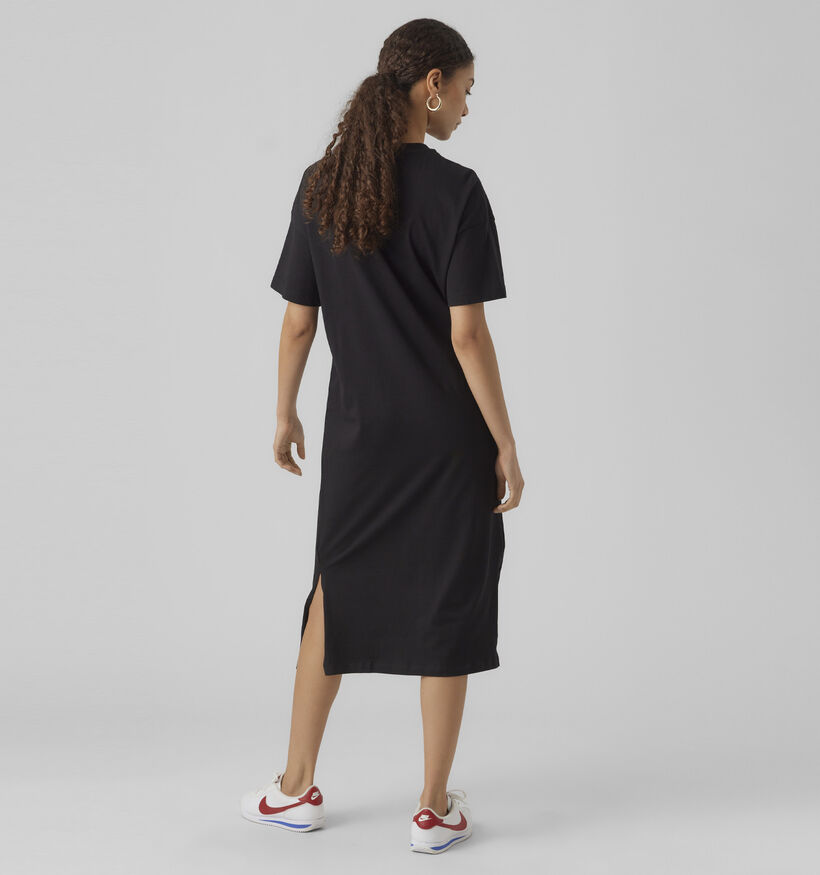 Vero Moda Molly Oversized Zwarte T-shirt Jurk voor dames (369419)